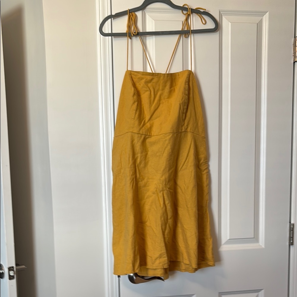 Mustard Yellow Strappy Dress